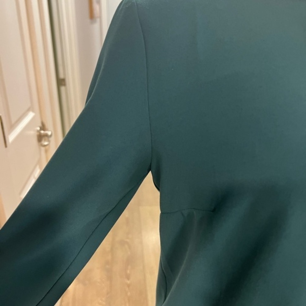 Kimchi Blue Long Sleeve Teal Green Dress with Back Cut Outs - Picture 2 of 15